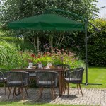 Patio Slunečník PATIO, zahradní, zelený, s ochranným krytem, 3 m, bez bloků 47540 – Hledejceny.cz