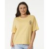 Dámská Trička Rip Curl ICONS OF SURF RELAXED TEE Washed Yellow