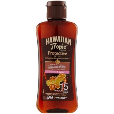 Hawaiian Tropic suchý olej na opalování SPF15 Hawaiian Tropic (Protective Dry Oil) 100 ml – Zboží Mobilmania