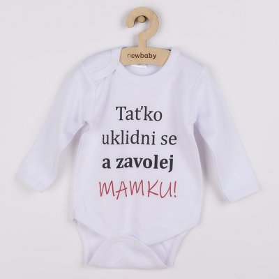 NEW BABY Body s potiskem New Baby a zavolej MAMKU! – Zboží Mobilmania