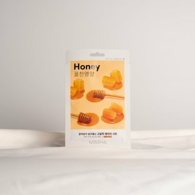 Missha Airy Fit Sheet Mask Honey plátýnková maska s výtažkem z medu 19 g – Zboží Mobilmania