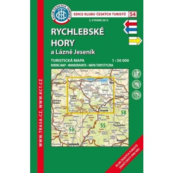 Soubor map 54 Rychlebské hory a Lázně Jeseník 1 : 50 000