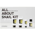 Cosrx All About Snail Kit 4-Step pečující sada se šnečím slizemjemný mycí gel 20 ml + hydratační esence 30 ml + oční krém 5 ml + multifunkční krém 20 g dárková sada – Zbozi.Blesk.cz