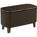 Keter Bevy Cool Bar Rattan 83,5 x 40 x 50-74 cm grafit – Sleviste.cz