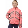 Jezdecká bunda a vesta WeatherBeeta Dětská reflexní nepromokavá bunda Růžová