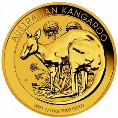 The Perth Mint zlatá mince Australian Kangaroo 1/10 oz