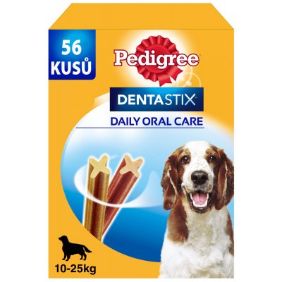 Pedigree Dentastix Daily Oral Care dentální pamlsky pro psy středních plemen 56 ks 1440 g – Zbozi.Blesk.cz