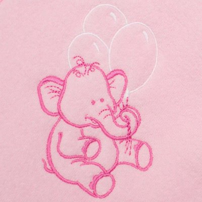 NEW BABY froté osuška s výšivkou a kapucí 80x80 růžová sloník – Zboží Mobilmania