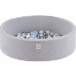 Misioo bazén s míčky Smart 90 x 30 cm světle šedý + 200 míčků – Zboží Dáma