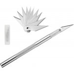 1Mcz skalpel modelářský nůž a 10 čepelí číslo 11 stříbrná (silver) – Hledejceny.cz