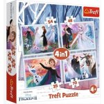 Trefl Frozen 2 Ledové království v magickém lese 4v1 35 48 54 70 dílků – Hledejceny.cz