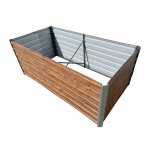 Garden King Vyvýšený záhon Agro Bed 200 x 77 x 100 cm 3D kov design dřevo – HobbyKompas.cz