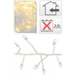 KOOPMAN Svítící řetěz 100 LED teplá bílá délka 1 m – Zboží Dáma
