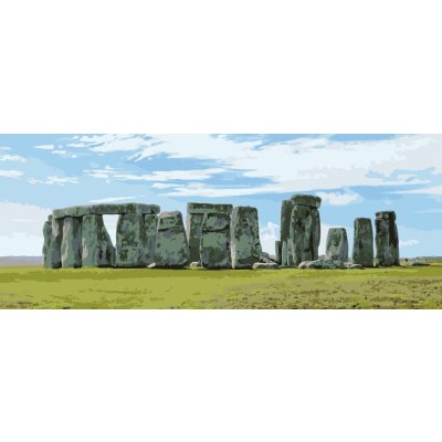 MALUJEŠ Malování podle čísel STONEHENGE