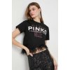 Dámská Trička Pinko Bavlněné tričko 103130.A1LV černá