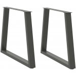 Omaxi 957352 Nohy k jídelnímu stolu ve tvaru V 2 ks antracitové 70 x 72-73,3 cm ocel – Zboží Dáma