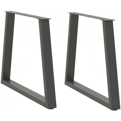Omaxi 957352 Nohy k jídelnímu stolu ve tvaru V 2 ks antracitové 70 x 72-73,3 cm ocel – Zboží Dáma