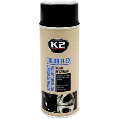 Guma ve spreji K2 Color Flex černý lesk 400 ml | Zboží Auto