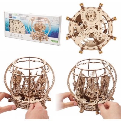 Ugears 3D mechanické puzzle Mechanické akvárium 325 ks – Zboží Mobilmania