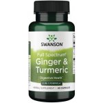 Swanson Ginger a Turmeric 60 kapslí – Hledejceny.cz