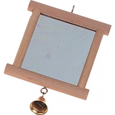 Flamingo zrcátko v dřevěném rámu 13 x 10 cm – Hledejceny.cz