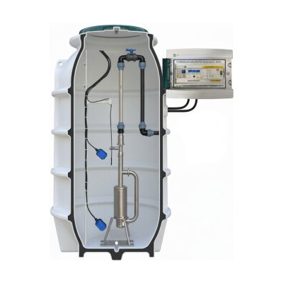 ABPLAST Čerpací šachta 800 x 2000 mm s čerpací technologií pro tlakové kanalizace – Sleviste.cz