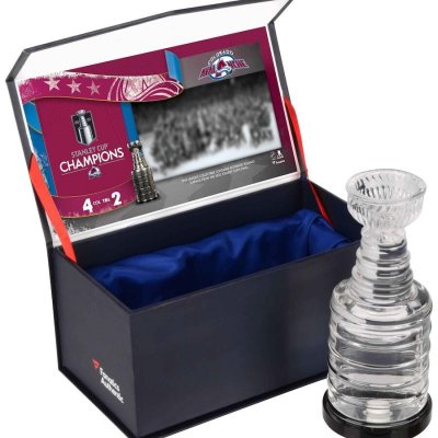 Fanatics Skleněný pohár Colorado Avalanche 2022 Stanley Cup Champions Crystal Stanley Cup Filled with Game-Used Ice From the 2022 Stanley Cup Final – Hledejceny.cz