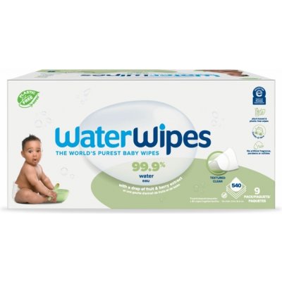 WaterWipes Mýdlové ořechy vlhčené ubrousky 9 x 60 ks – Hledejceny.cz