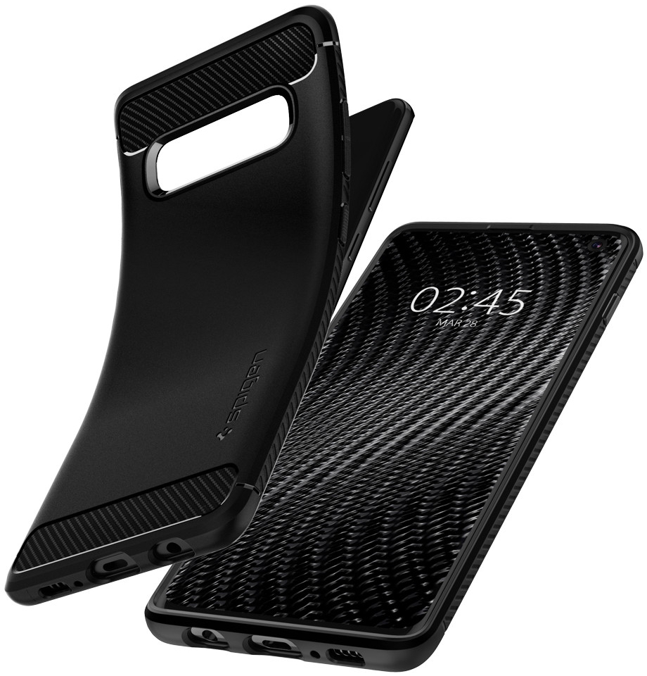 Pouzdro Spigen Rugged Armor Samsung Galaxy S10 černé