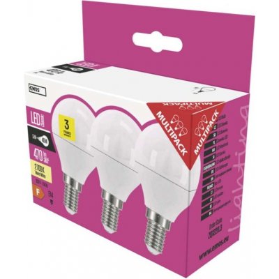 Emos LED žárovka Classic Mini Globe E14 5 W 40 W 470 lm teplá bílá – Hledejceny.cz
