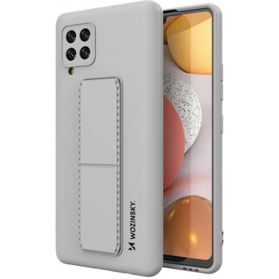 Pouzdro Wozinsky Flexibilní silikonové se stojánkem Samsung Galaxy A42 5G šedé – Hledejceny.cz