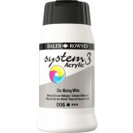 Daler Rowney System3 akrylová barva zinc mixing white 500 ml 1 ks – Hledejceny.cz
