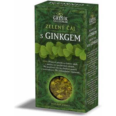 Grešík Zelený čaj s ginkgem syp. 70 g – Zbozi.Blesk.cz