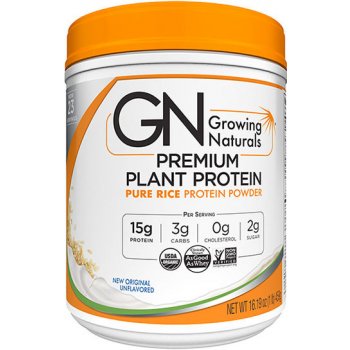 Growing Naturals Rice Protein Isolate Powder 459 g