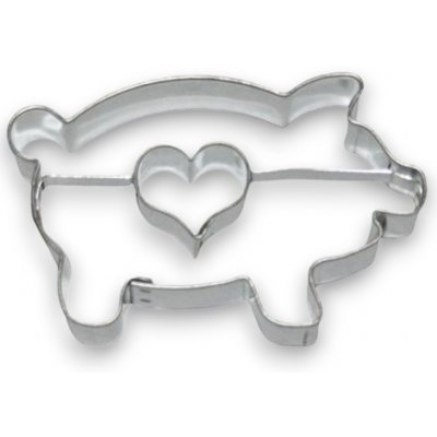 Vykrajovátko - prasátko + srdíčko 6,5cm – Zboží Dáma