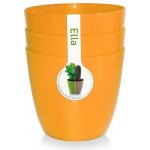 Plastkon květináč Ella lesklá 11 cm oranžový – Hledejceny.cz