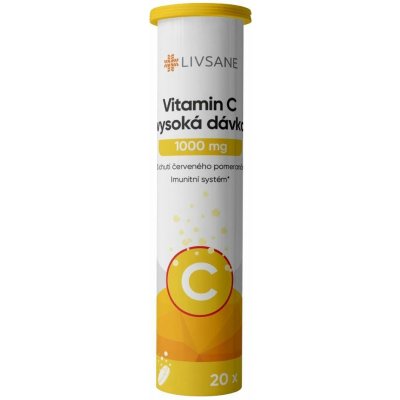 Livsane Zinek + Vitamin C 20 šumivých tablet – Hledejceny.cz