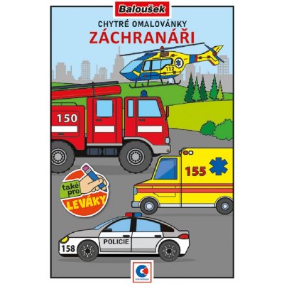Omalovánka A5 Chytré omalovánky Záchranáři – Zboží Mobilmania