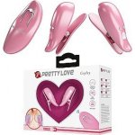Pretty Love Cailey Nipple Clamps with Vibration and Remote vibrační svorky na bradavky – Zboží Mobilmania