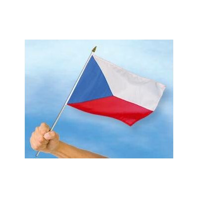 Tyčová vlajka Česká republika 30 x 45 cm – Sleviste.cz
