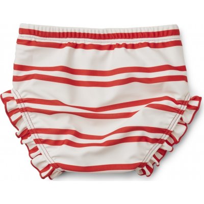LIEWOOD Baby plavky Mila Stripe: Creme de la creme Apple red