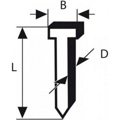 Bosch Hřebíky 1.6/16g hřebík tvar "T" SK64 45G, 2500 ks - BS-2-608-200-504 – Hledejceny.cz