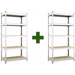 Tvujregal.cz Regál Economy 150 x 70 x 30 5 polic pozink 2 ks – Hledejceny.cz