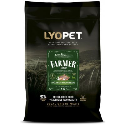 Lyopet Farmer Adult Mini Bažant s kolostrem 12 kg