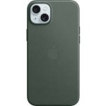Apple z tkaniny FineWoven s MagSafe na iPhone 15 Plus, listově zelené MT4F3ZM/A – Sleviste.cz