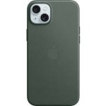Apple z tkaniny FineWoven s MagSafe na iPhone 15 Plus, listově zelené MT4F3ZM/A – Zboží Živě