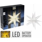 Koopman Vánoční LED svítící hvězda teplá bílá pr. 46 cm – Hledejceny.cz