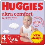 HUGGIES Ultra Comfort 4 7-18 kg 66 ks – Sleviste.cz