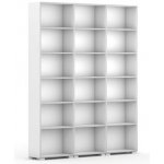 B2B Partner Silver Line bílá 3 sloupce 2230x1800x400 mm – Zboží Mobilmania