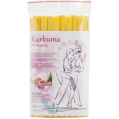 Medosviecky Tělové svíčky kurkuma 10 ks – Zboží Dáma